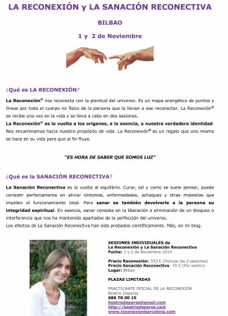 Sanaciones reconectivas y La Reconexión