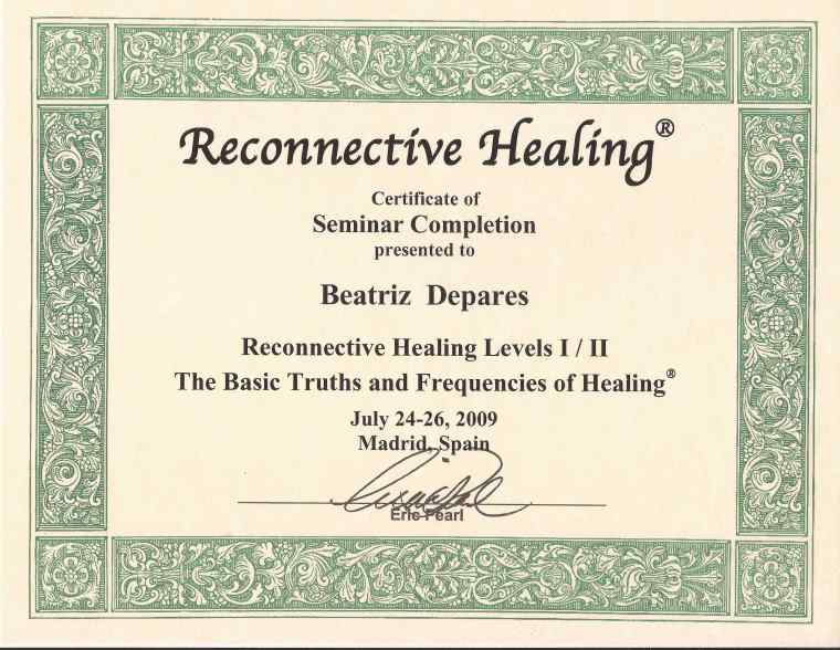 Cert Sanación Reconectiva 2009 - Depares